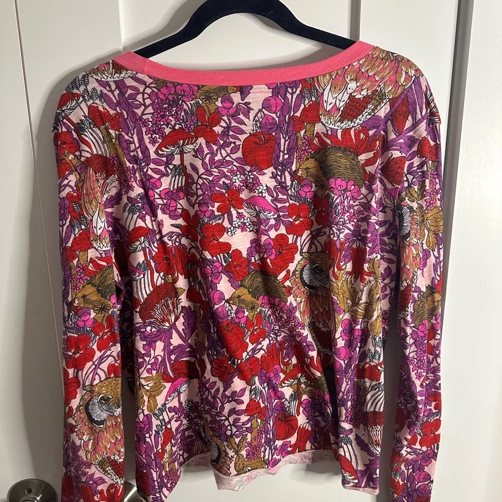 Anthro Maeve - Colorful Floral Women's Top - medium - Picture 3 of 3